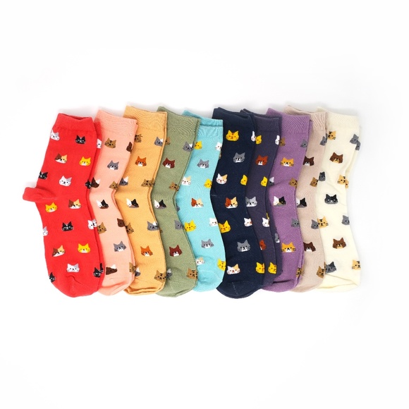 The Cat Kit Accessories - The Cat Kit | NEW Cat socks, pack of 10, rainbow